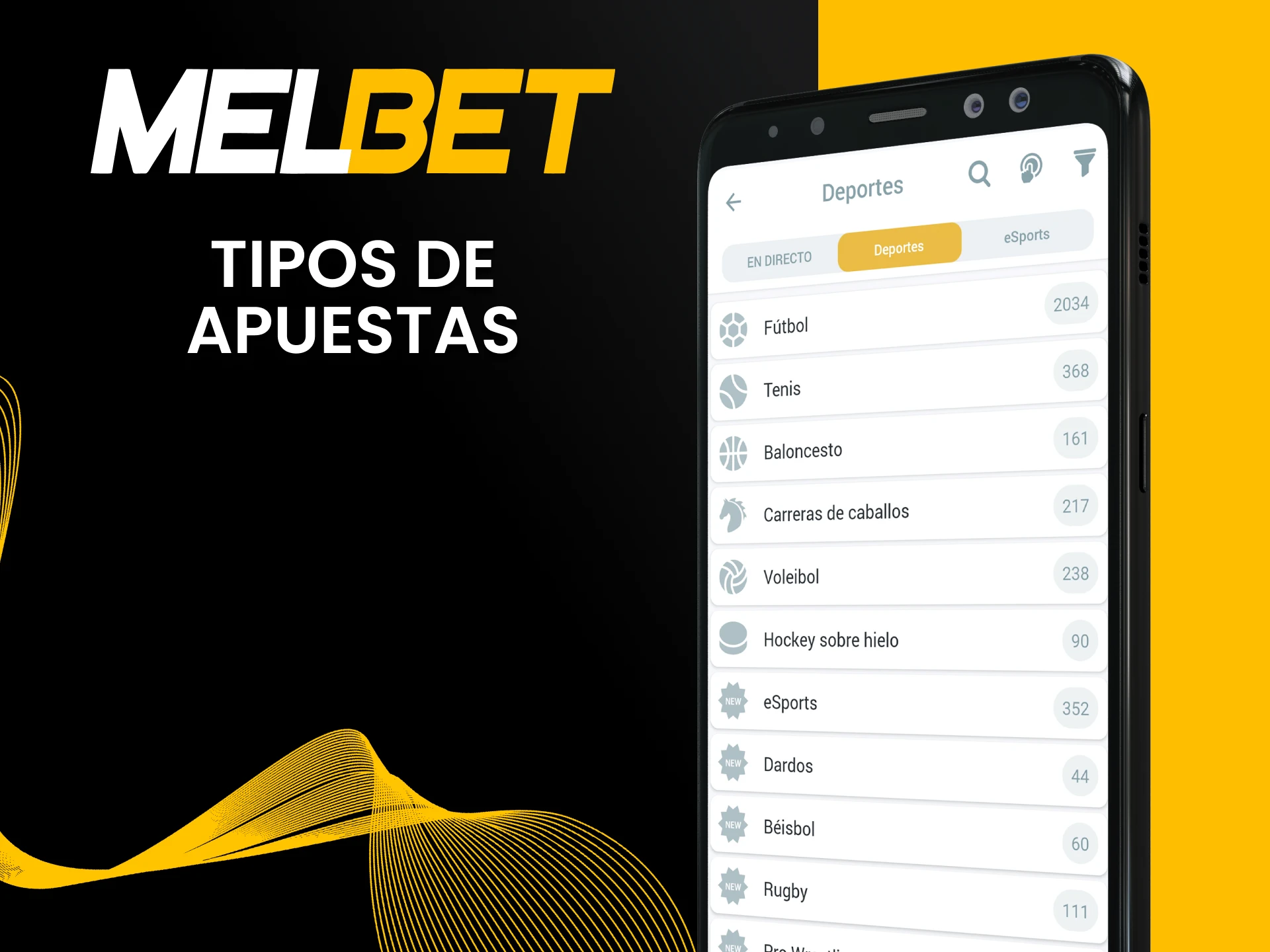 Te informaremos sobre los tipos de deportes en los que apostar en la aplicación Melbet.