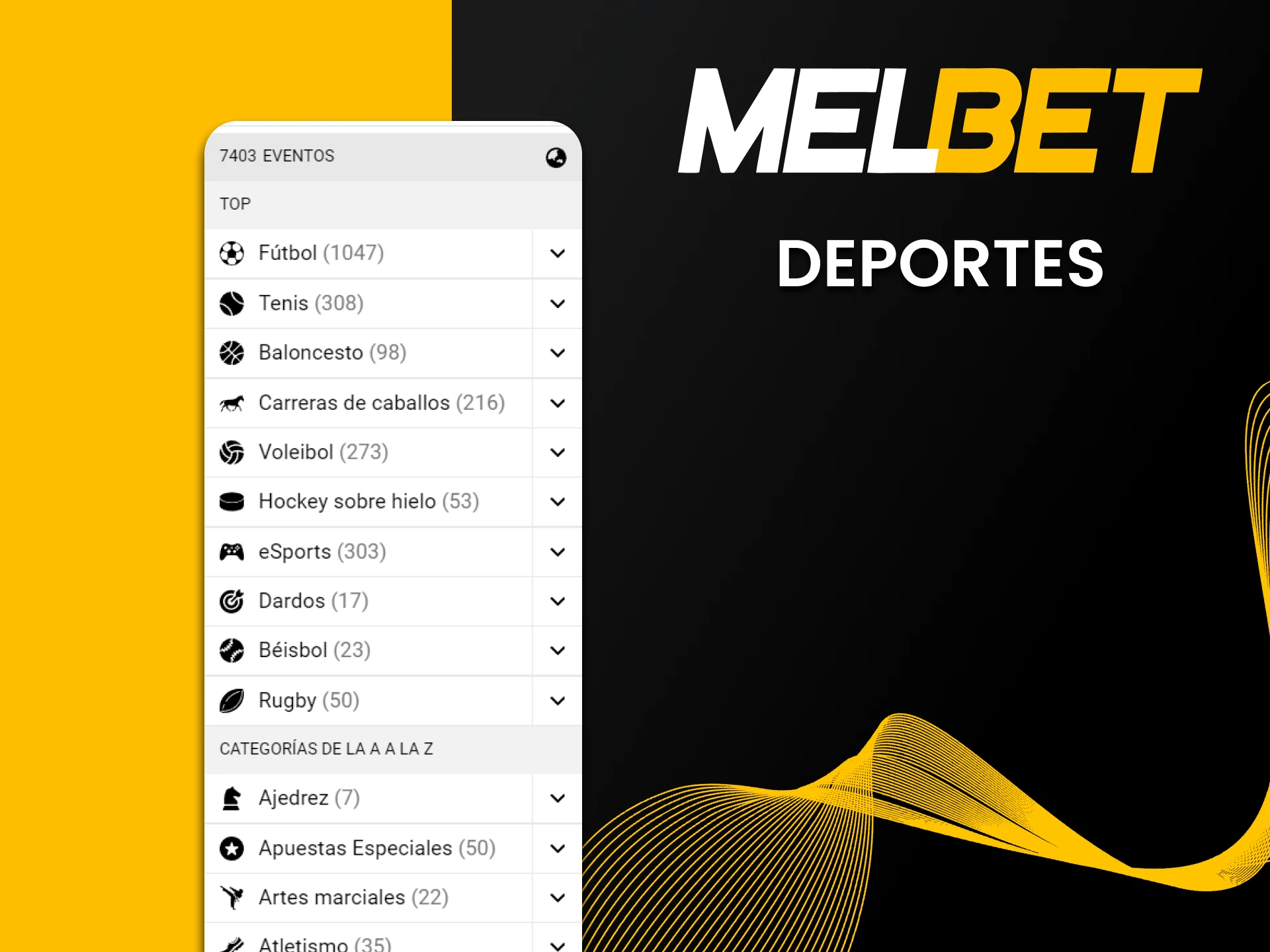 Te contamos qué deportes están disponibles en la web de Melbet.