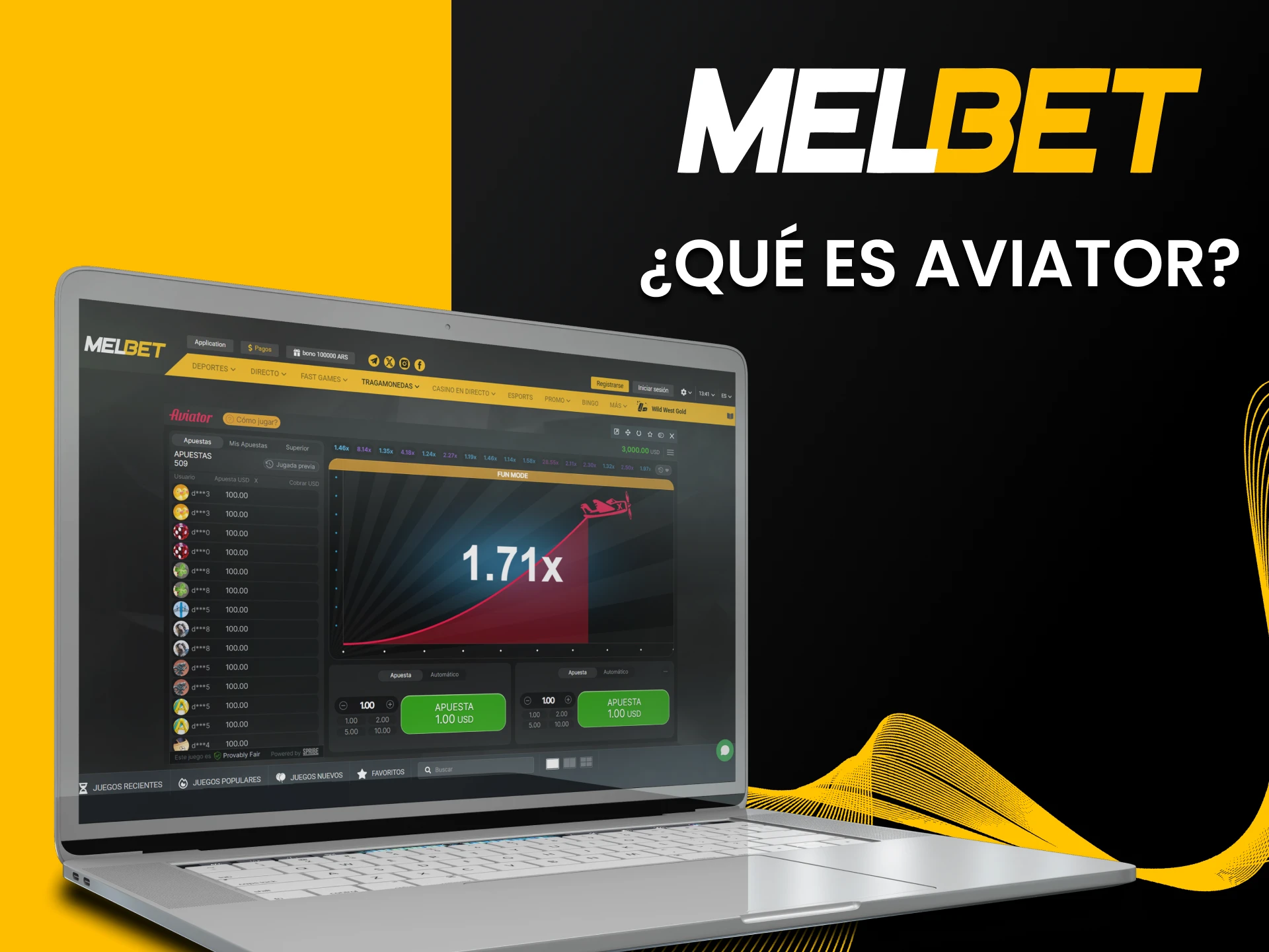 Explora información sobre el juego Aviator de Melbet.