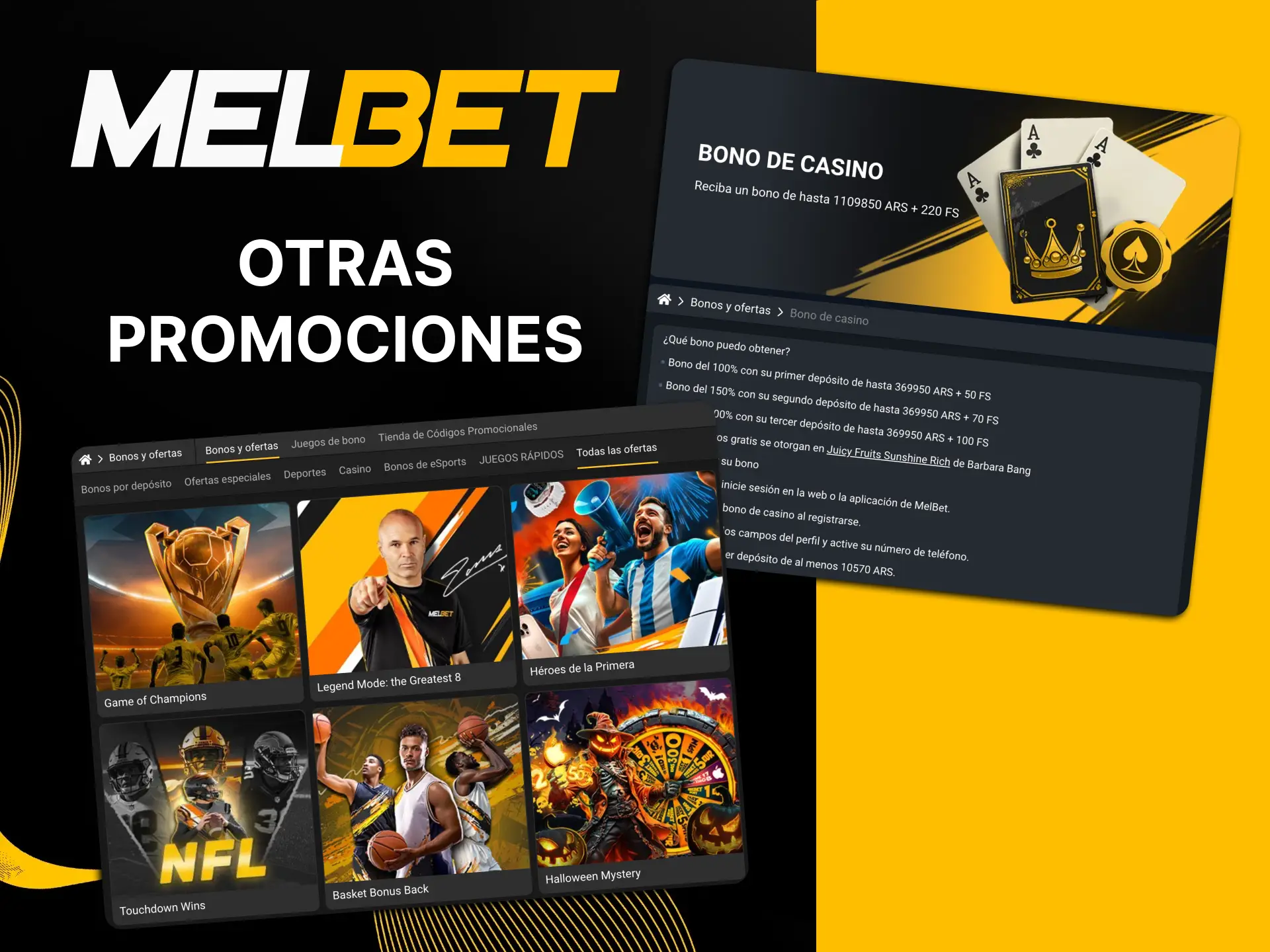 Reclama muchos bonos de Melbet por jugar en el casino.