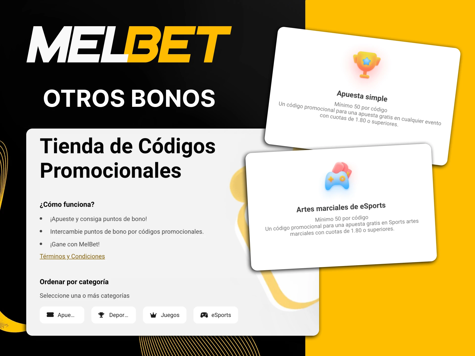 Explora otros bonos que ofrece Melbet.