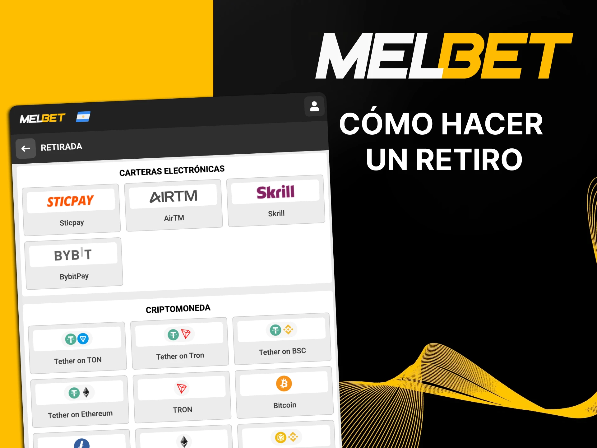 Le mostraremos cómo retirar fondos en el sitio web de Melbet.