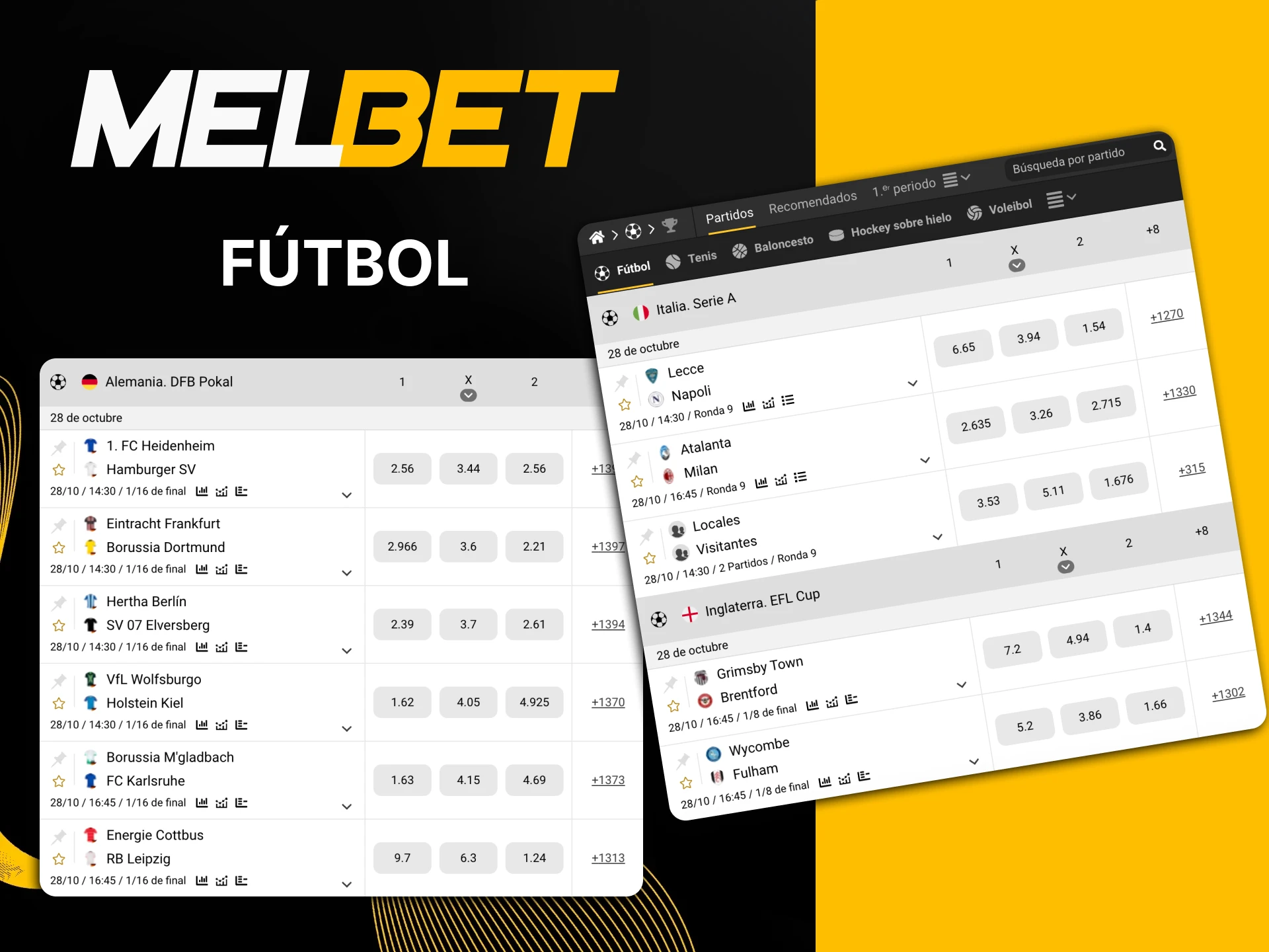 Apuesta al futbol con Melbet.