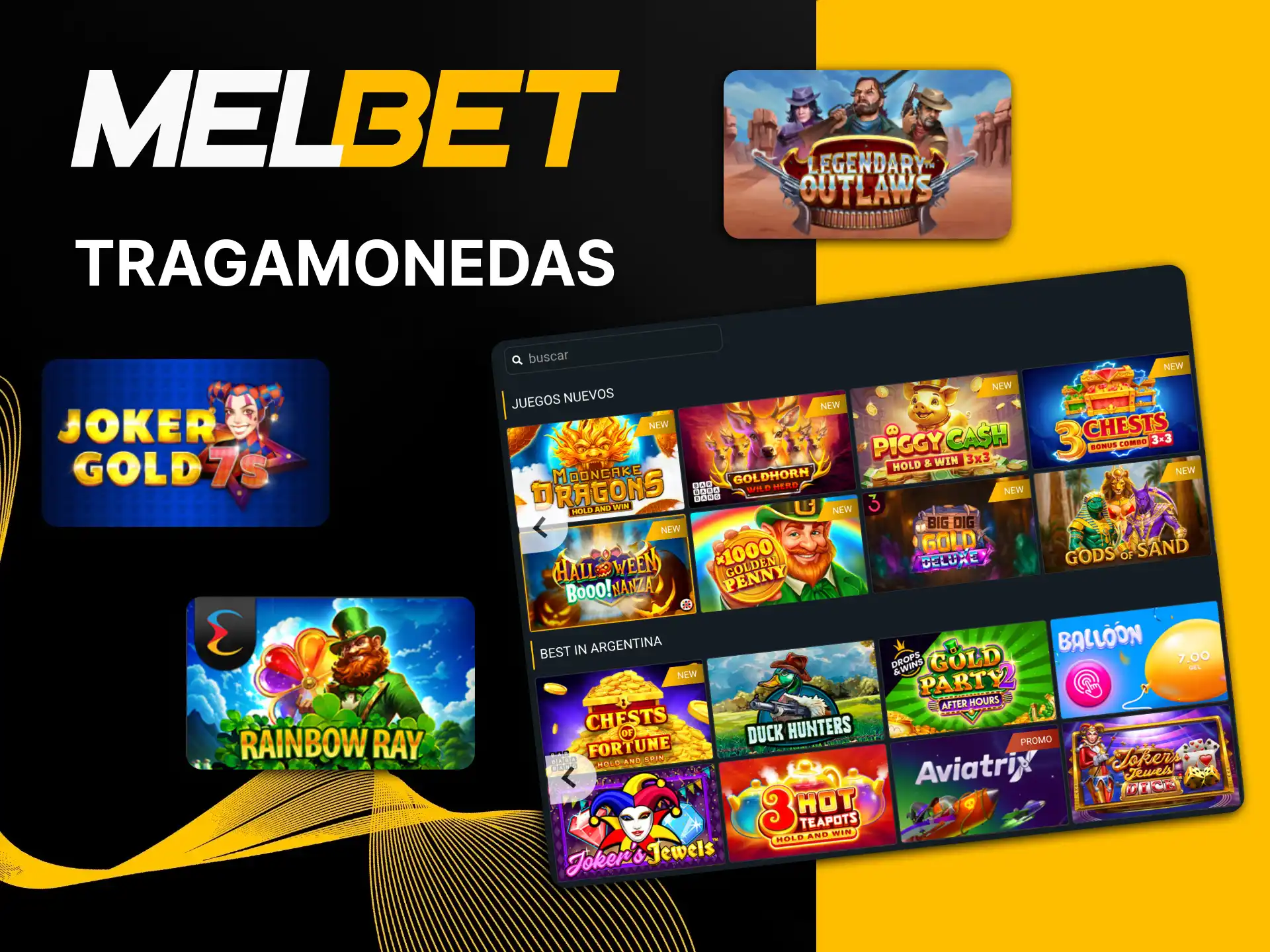 Para los juegos de casino, elija las máquinas tragamonedas de Melbet.