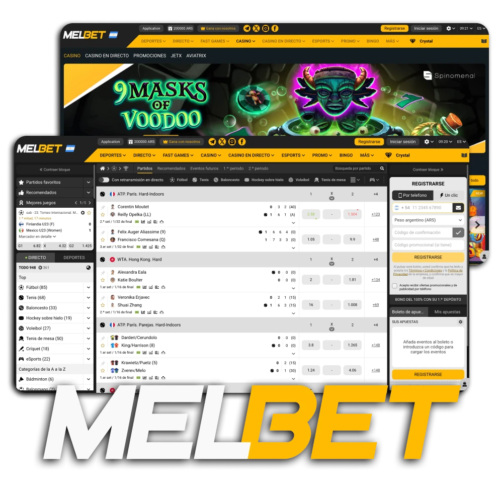 Le informaremos sobre las capacidades del sitio web Melbet.