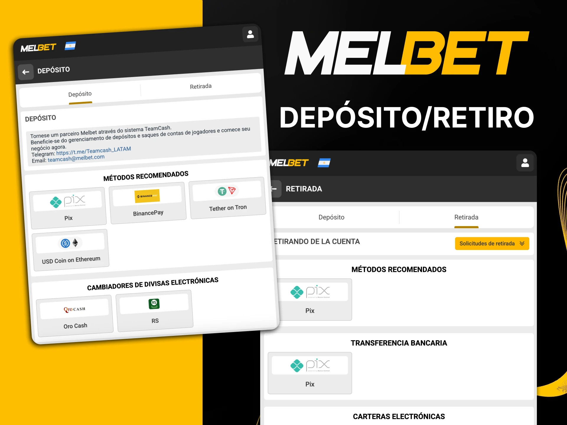 Aprenda cómo depositar y retirar fondos correctamente en Melbet.