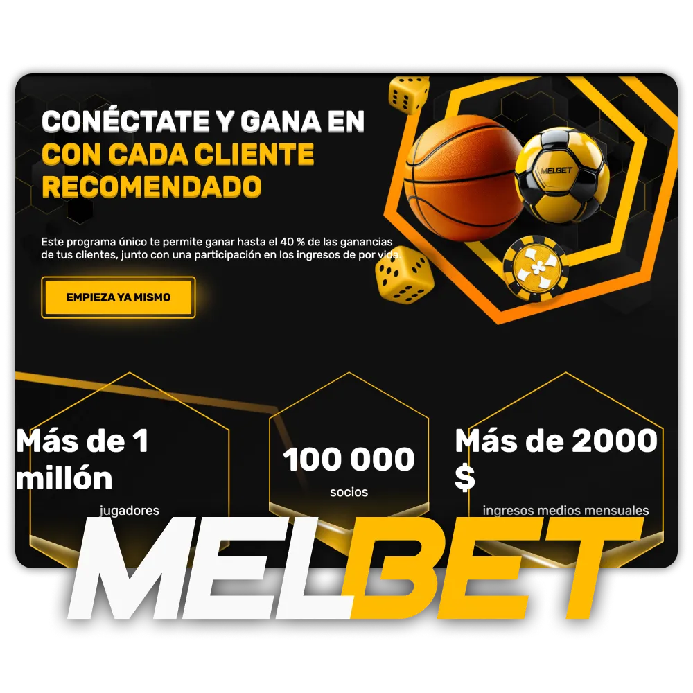 Únete al programa de afiliados Melbet hoy.