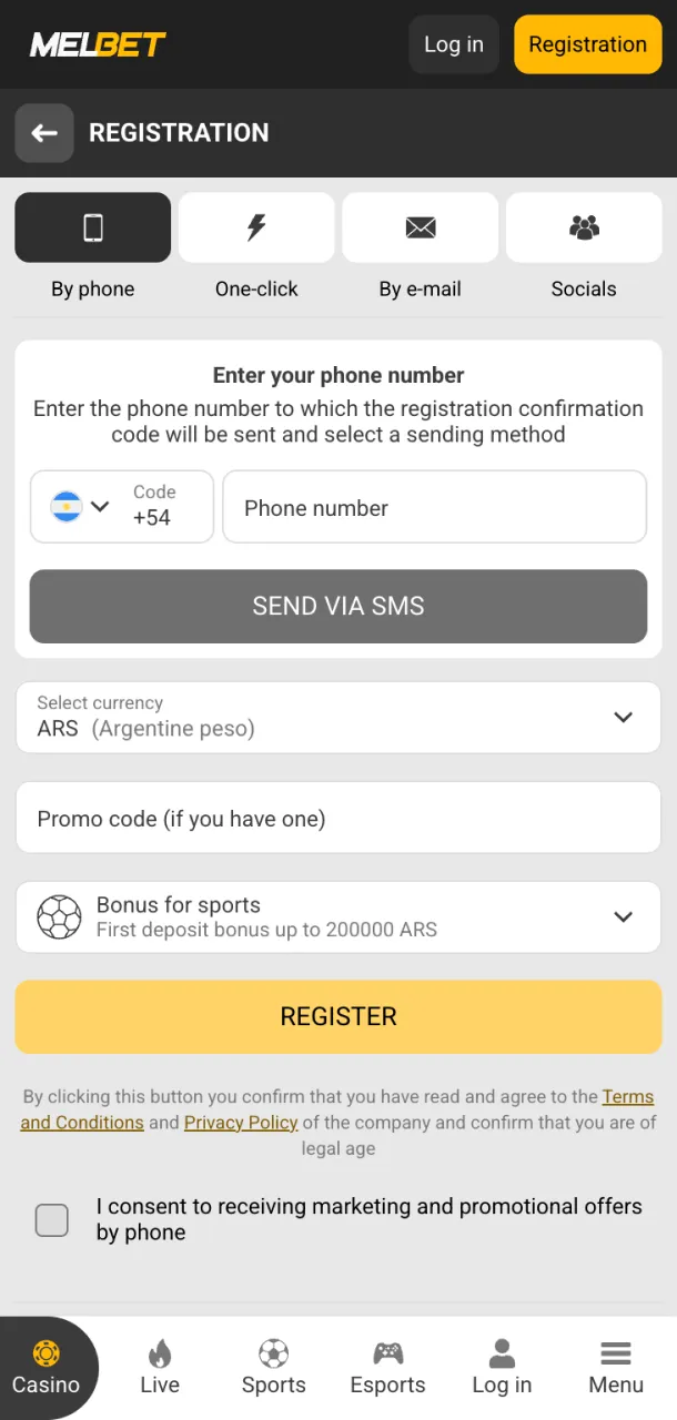 Regístrate y empieza a jugar bingo en Melbet.