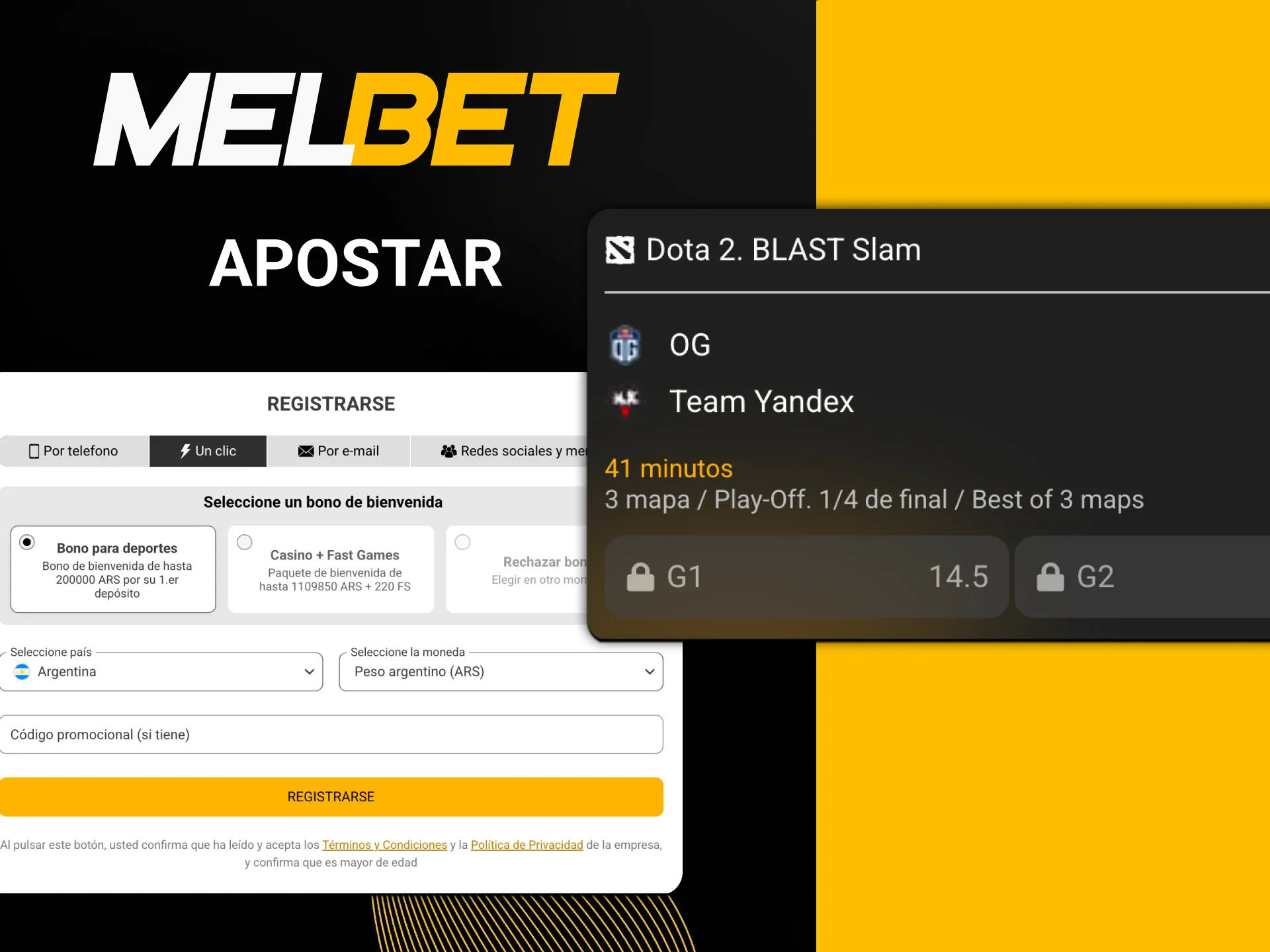 Apuesta en esports y gana más con Melbet.