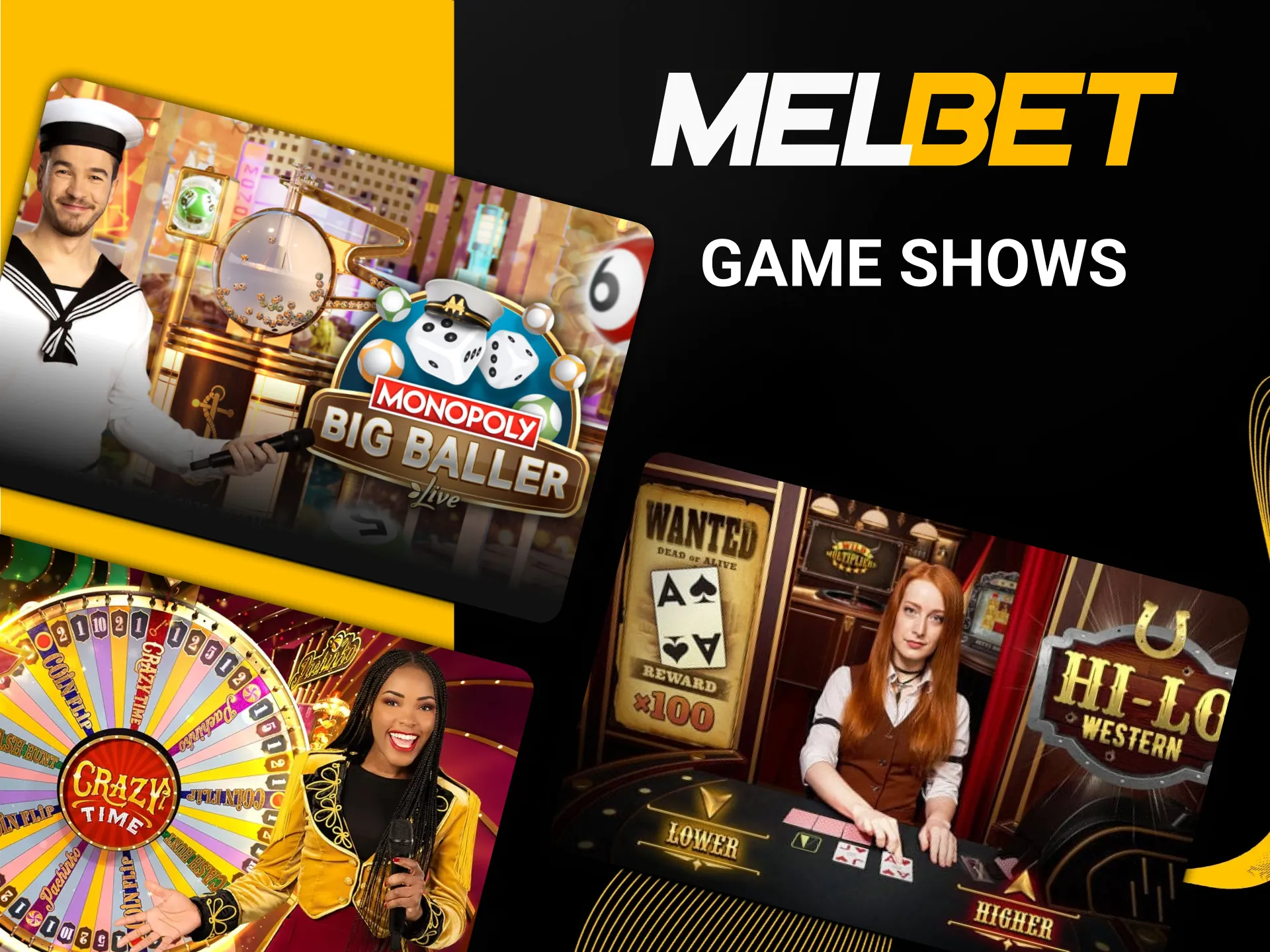 Descubre emocionantes game shows exclusivos en Melbet.