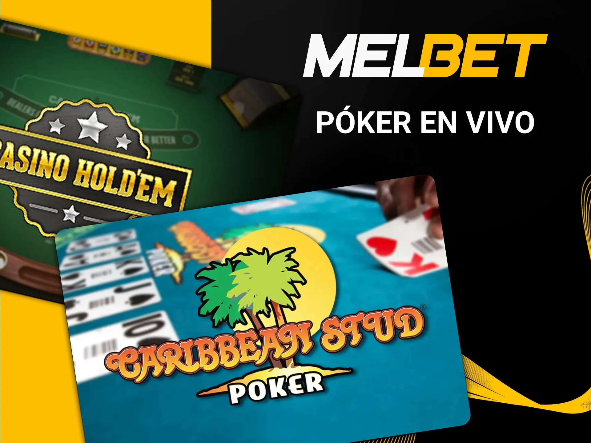 Vive el poker en vivo con Melbet.